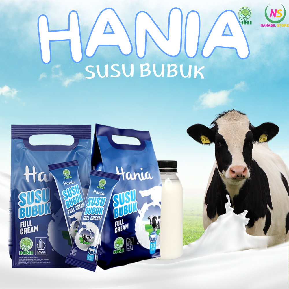 

HANIA SUSU SAPI BUBUK FULL CREAM HNI-HPAI ORIGINAL