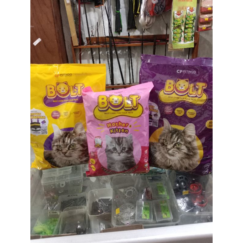 pakan kucing bolt kemasan repack