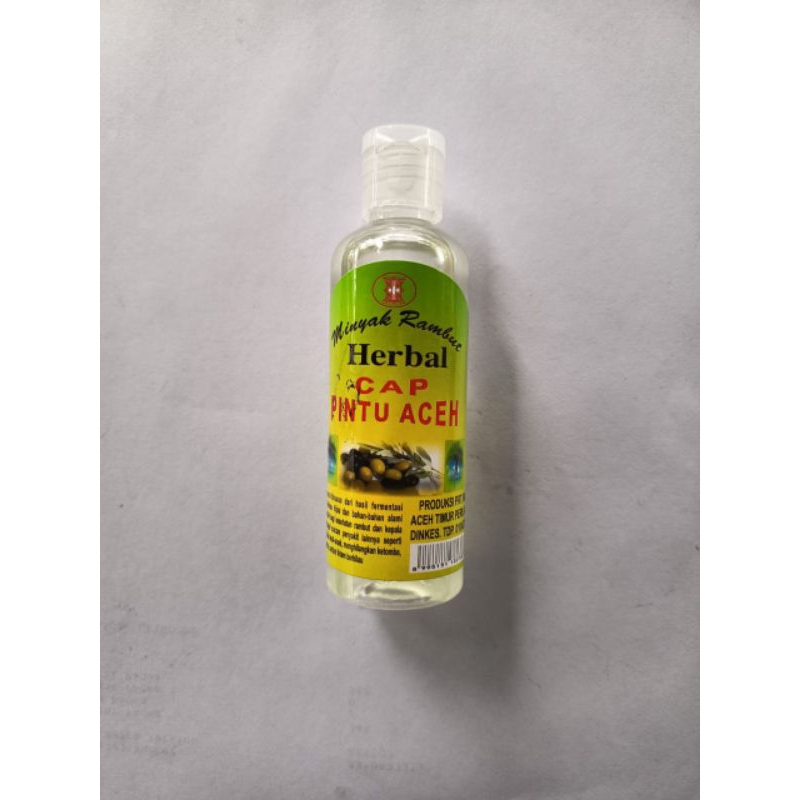 1 PCS (Warna Putih) Minyak Rambut Herbal PINTU ACEH 100 ml Original & Asli