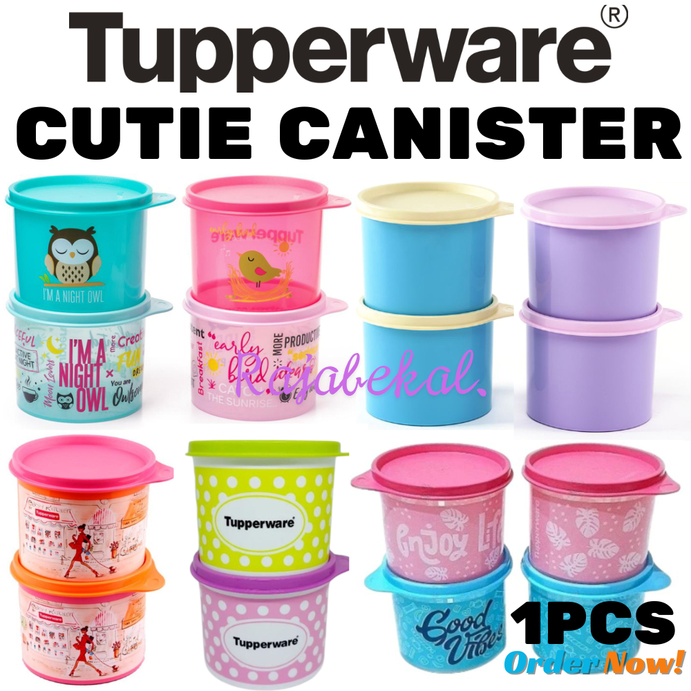 PROMO Tupperware Mini Canister Cutie Canister One Touch Canister ECER 1pcs