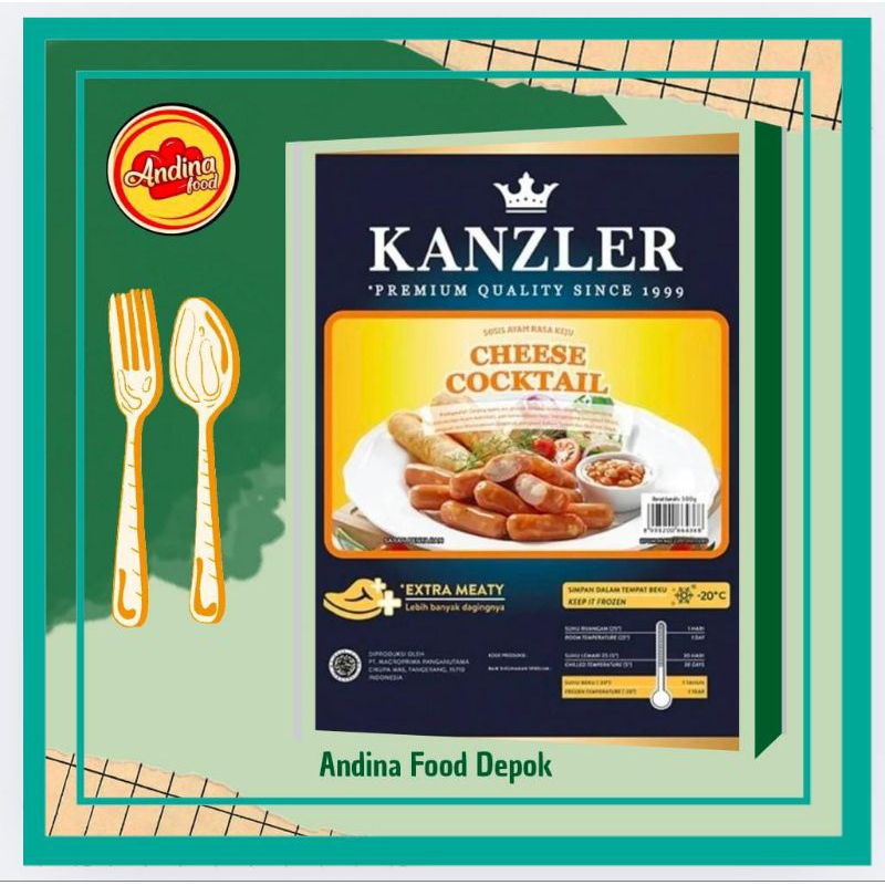 

Sosis Kanzler Premium Ayam – Frozen Food Siap Saji – Sosis Lezat untuk Anak & Dewasa – Cocok untuk Bekal Sekolah & Sarapan Praktis – Tanpa Pengawet – Makanan Sehat Keluarga – Frozen Food Depok – Kanzler Original