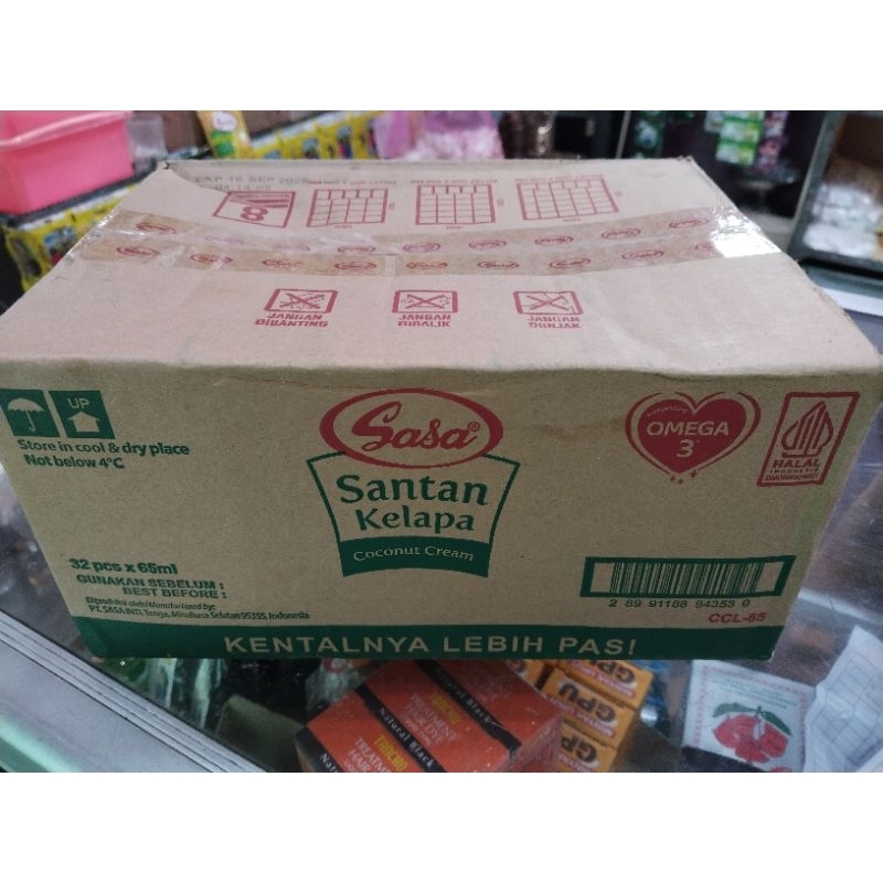 

Sasa santan cair 65 ml 1 karton