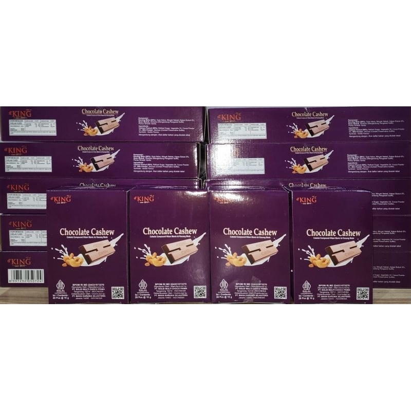

D'king Cokelat Cashew 20 Kotak (1 Kotak Isi 4 Packs)