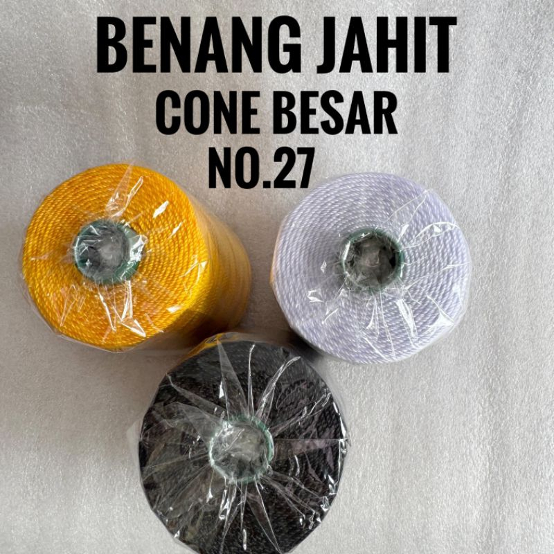 Benang Jahit Nylon No.27 Cone Besar merk Peniti