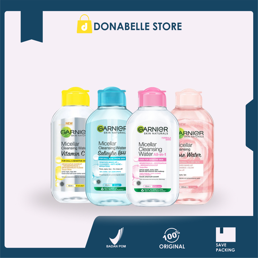 Garnier micellar water 125ml /pembersih wajah garnier