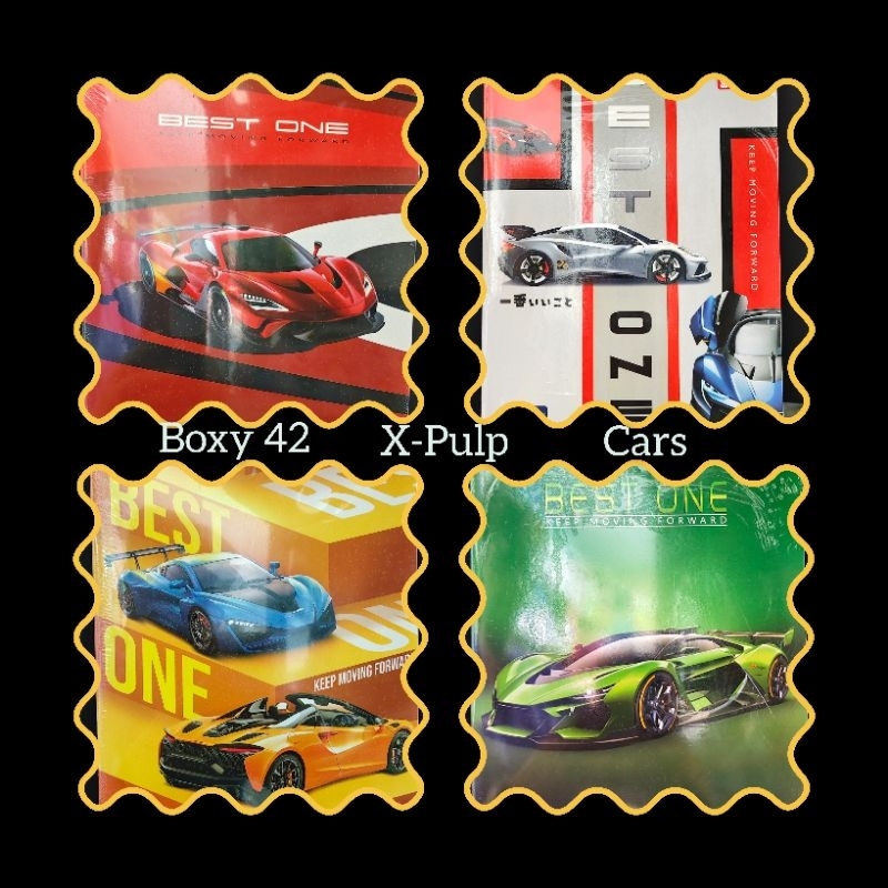 

BEST ONE Cars Buku Tulis Boxy 42 lembar (per pack isi 6 buku)