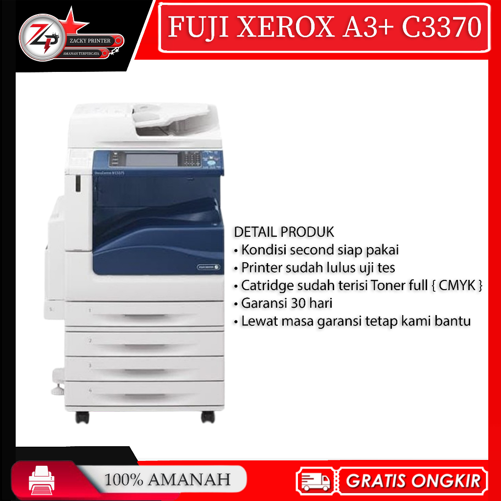 MESIN PRINTER APEOSPORT DOCUCENTRE-IV A3 C3370 XEROX FUJI WARNA