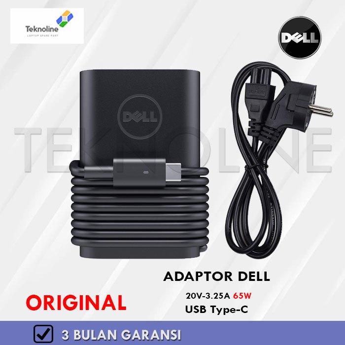 Adaptor Charger Dell Latitude 3390 5285 5289 5290 7285 7389 2 In 1 5175 5179 7275 5490 7490 65W 20V 