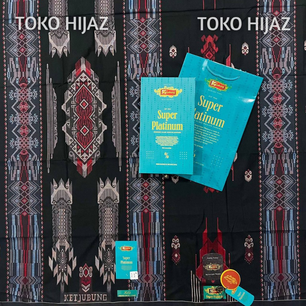 Sarung Ketjubung Super Platinum JGN Jacquard Gunung Nasional