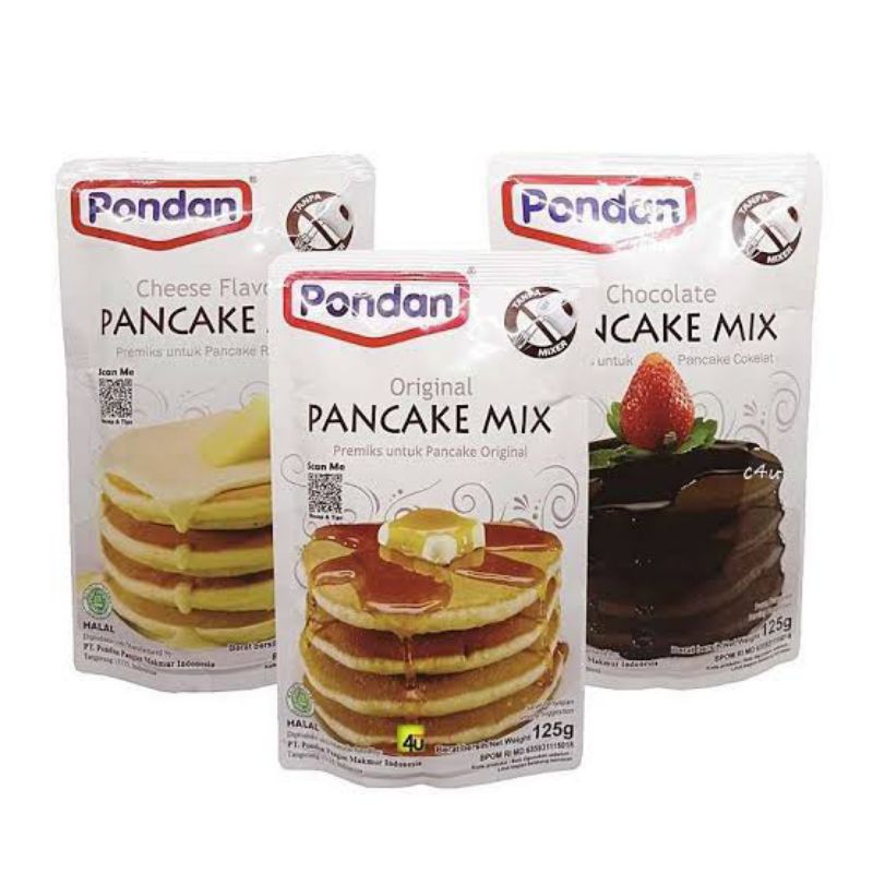 

PONDAN Pancake Mix 125g Original Coklat Keju Premiks Untuk Pancake