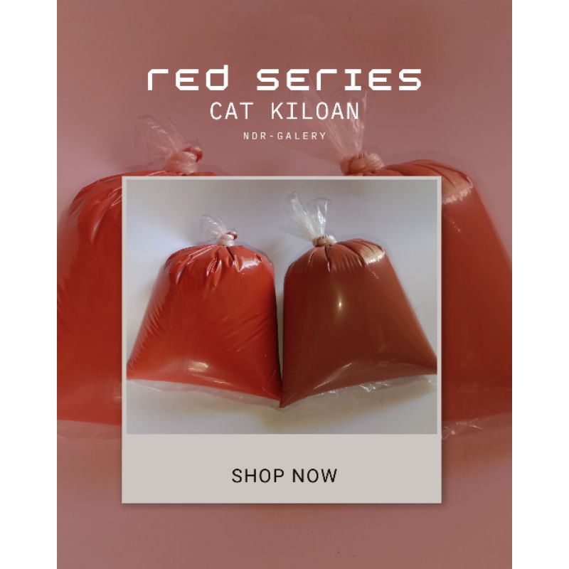 Cat Tembok Kiloan - Red Series - Cat Super Anti Luntur Warna Merah
