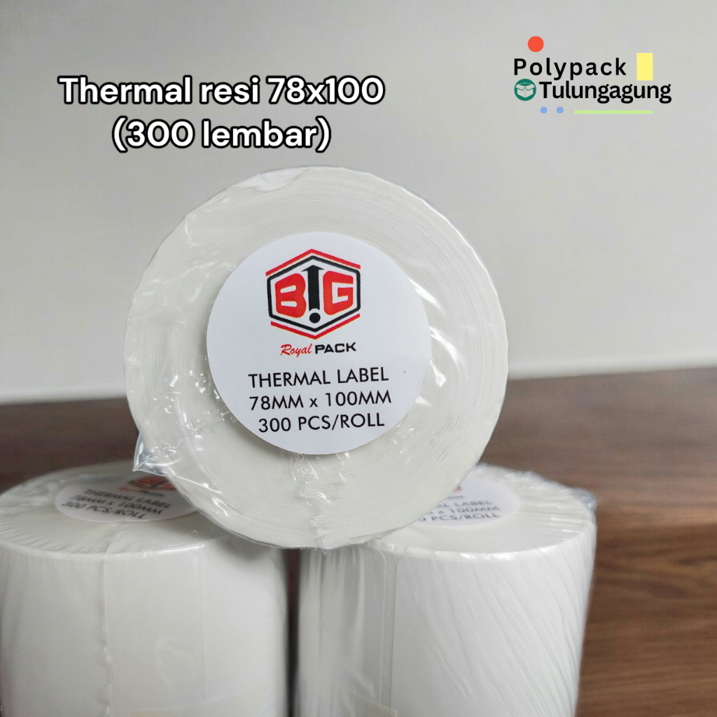 

Thermal resi 78x100 isi 300 lembar | Kertas resi pengiriman sticker label