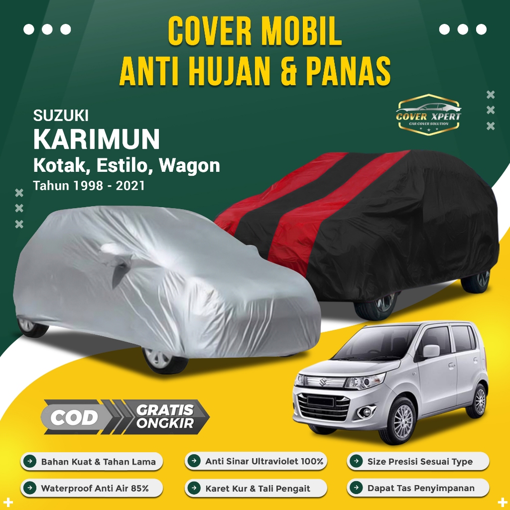 Sarung Mobil SUZUKI KARIMUN KOTAK ESTILO WAGON | Car Cover Premium Pelindung Kuat & Tahan Lama | Wat