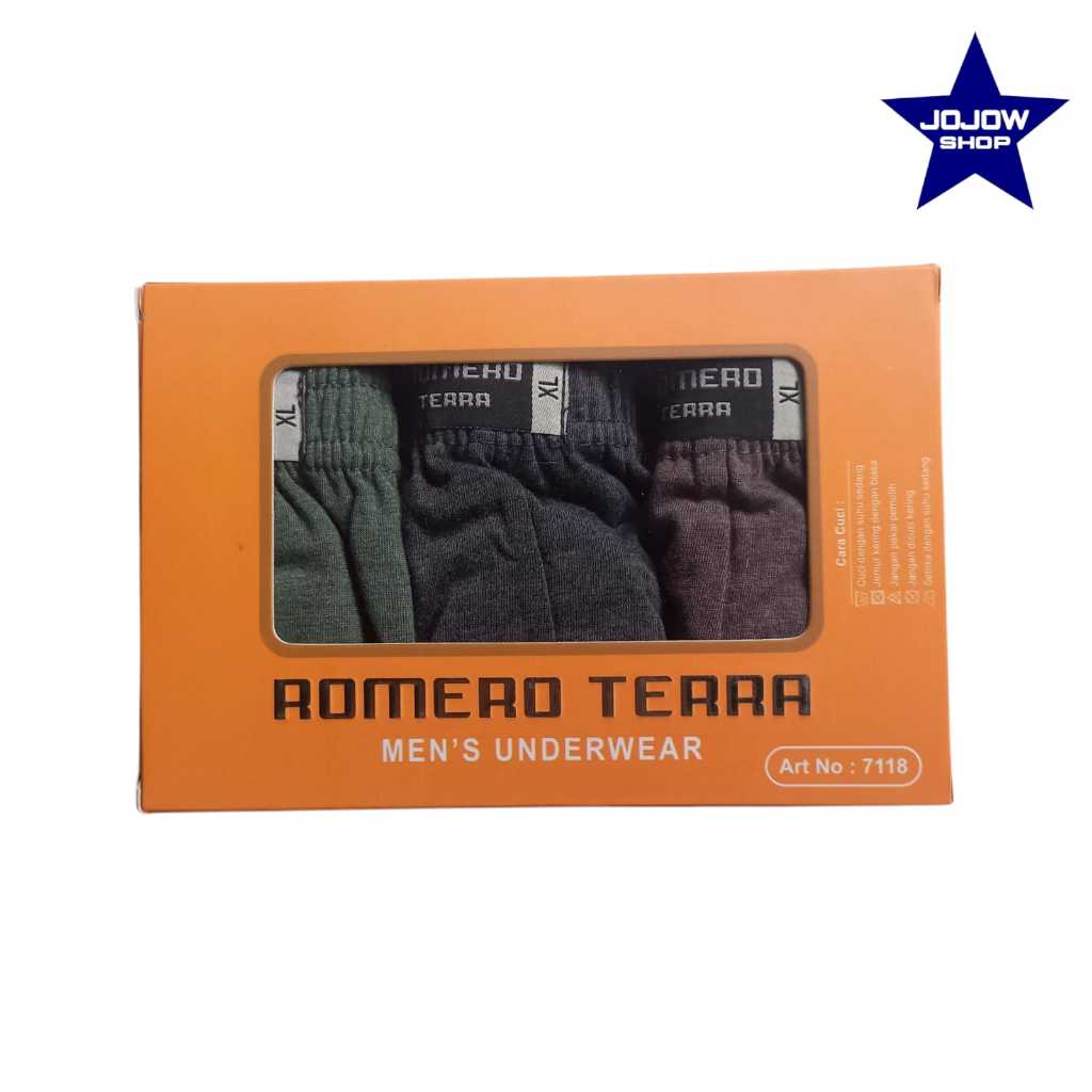 Celana dalam pria ROMERO TERRA 7118 isi 3Pcs / Pack