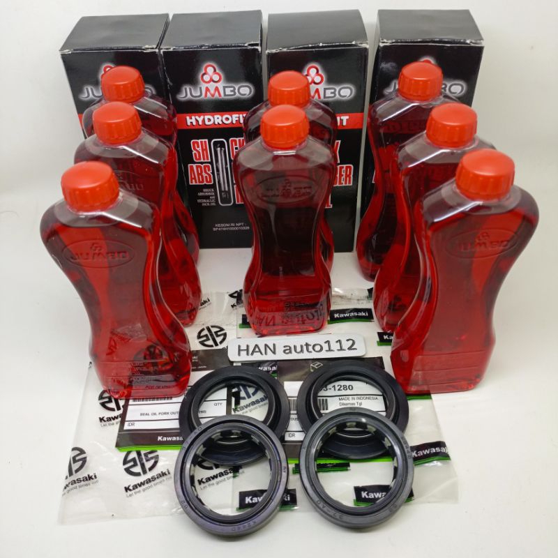 SEAL SHOCK+SEAL TUTUP ABU+OLI SHOCK NINJA 250 FI NINJA 250 KARBU NINJA 250 INJEKSI ORI