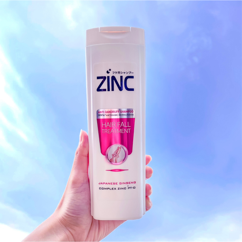 ZINC Shampoo Anti Hairfall Treatment Jumbo Besar 340 ml Lebih Hemat - Haircare Conditioner