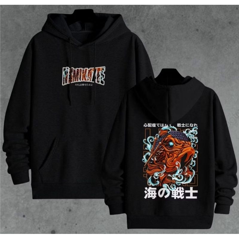 Sweater Hoodie Pria Wanita Distro Gambar Depan Belakang