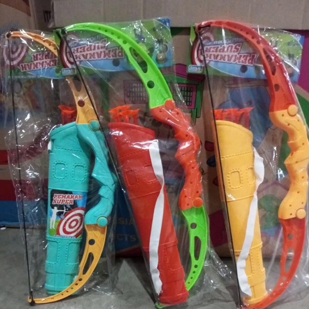 [Whispers] Mainan Panahan Anak Set Komplit MU 01 / Mainan Panah Set Kantong 65cm