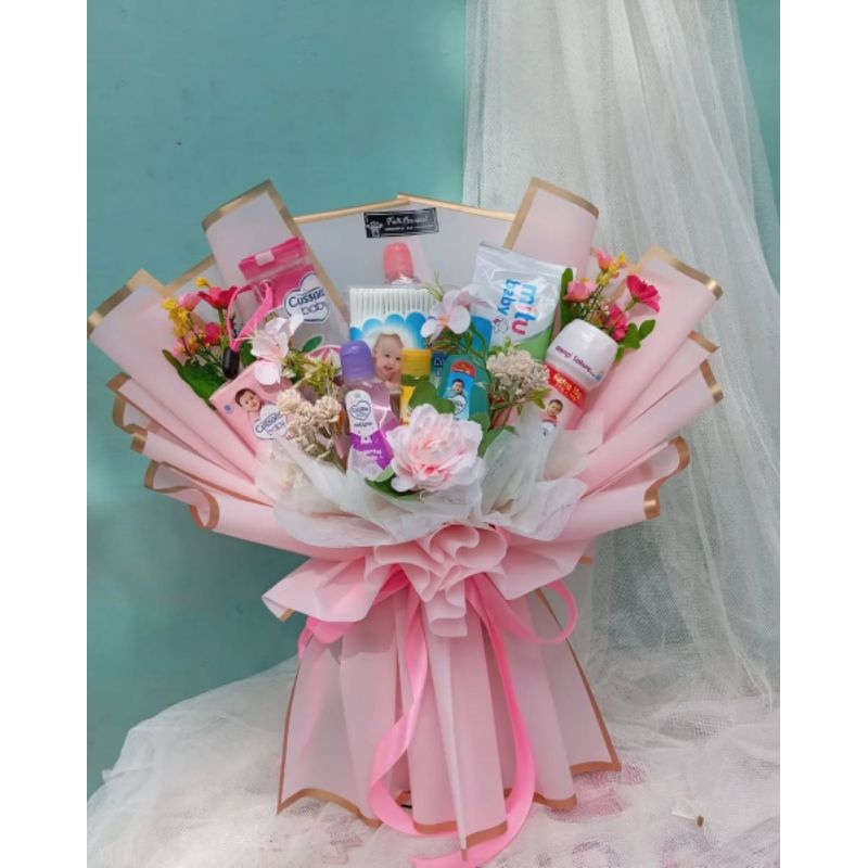 BUKET HADIAH BABY | Buket hadiah untuk bayi cewek/cowok