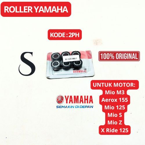 ROLLER ROLER 2PH KUALITAS ORIGINAL ASLI YAMAHA WEIGHT SET MIO M3 Soul Xeon  2PH -E7632- ORI GRANSI