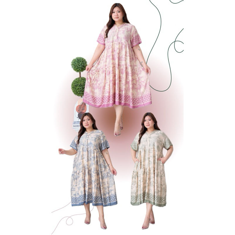 Hana Dress Jumbo - Dress Jumbo Rayon bahan adem - Dress Nyaman