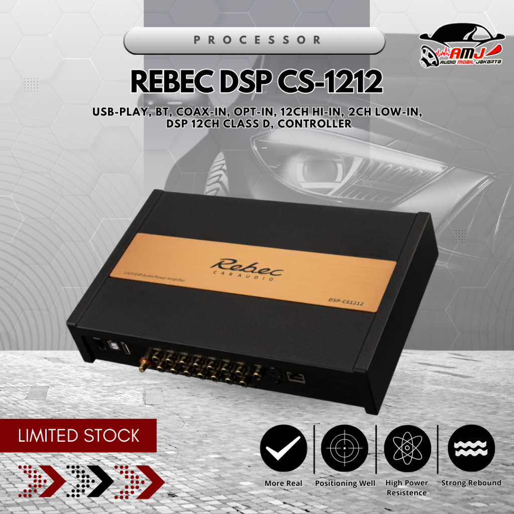 SPECIAL DIGITAL SIGNAL PROCESSOR AUDIO MOBIL / DSP AUDIO MOBIL ORIGINAL REBEC DSP CS1212