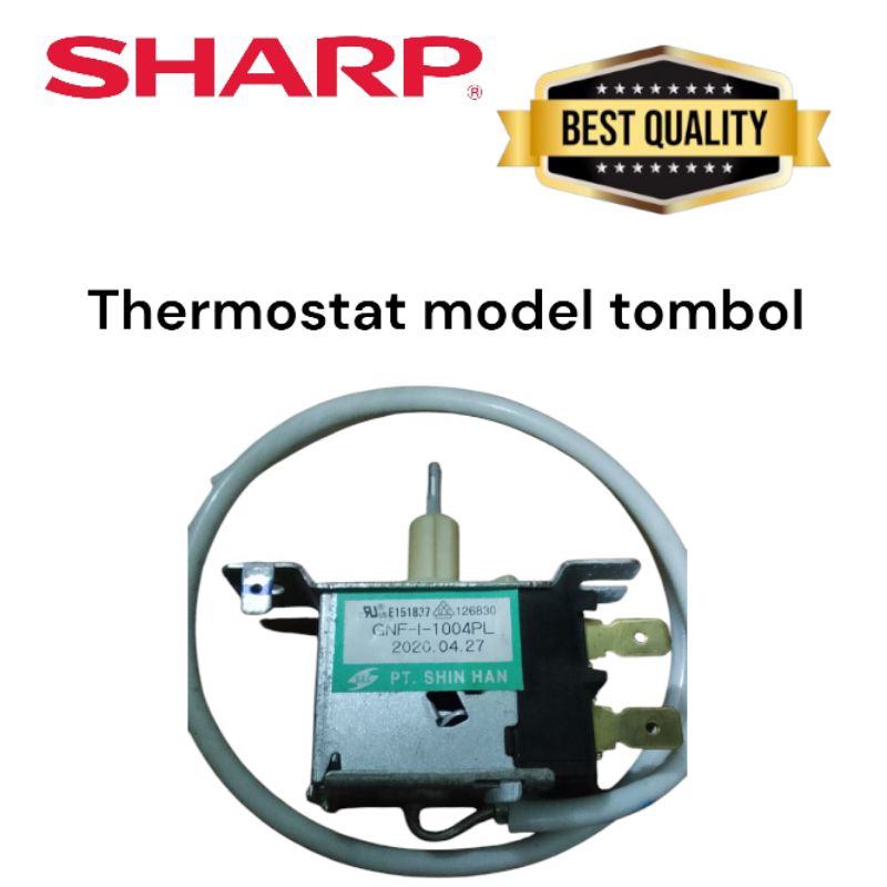 thermostat termostat kulkas 2 pintu Sharp original model tombol