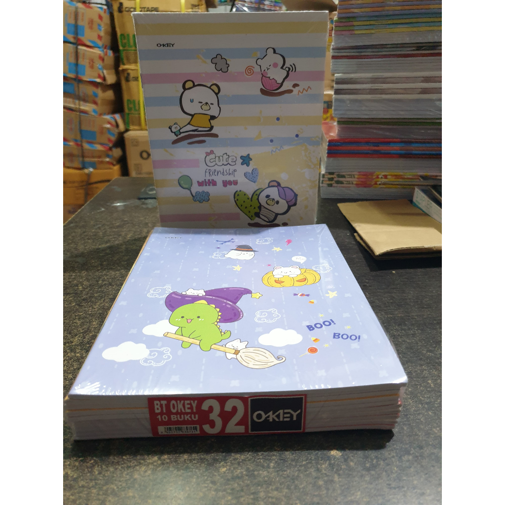 

Buku Tulis OKEY isi 32 Lembar - 10 Buku / Buku Tulis FANCY Okey Murah 1 PAK