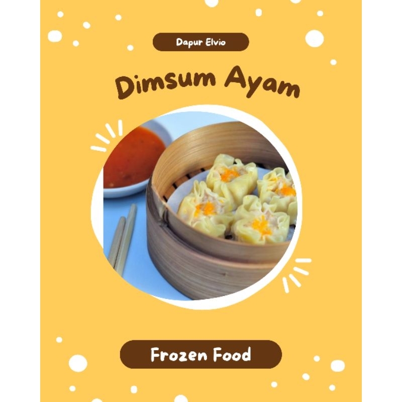 

Dimsum Ayam Frozen Isi 15 Pcs bonus Saos Pedas|FrozenFood| Homemade| HALAL