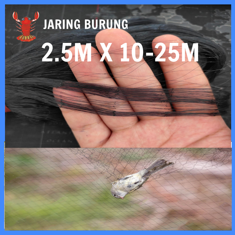 JARING BURUNG PRENJAK SIAP PAKAI JARING BURUNG KOLIBRI JARING 3M X 10-25M