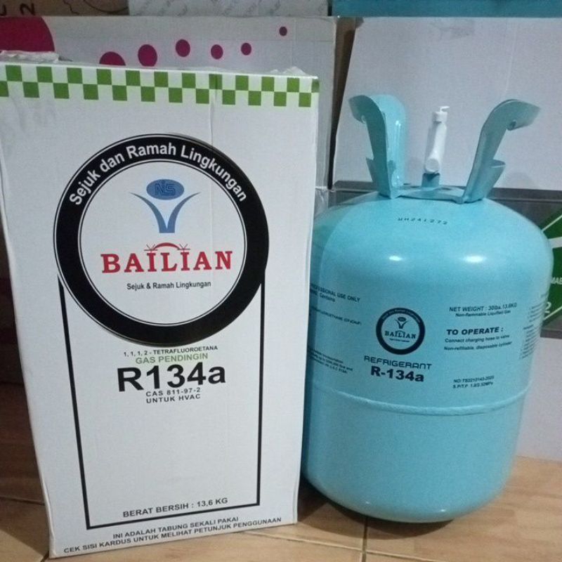 FREON R134a BAILIAN freon AC mobil, kulkas dan freezer (13,6kg)