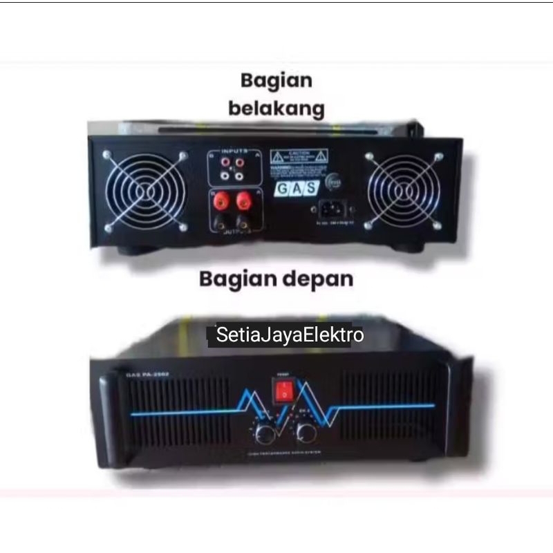 BOX POWER AMPLIFIER GAS PA 2502 /BOX CA 12 /BOX CA 20 ACCESSORIES