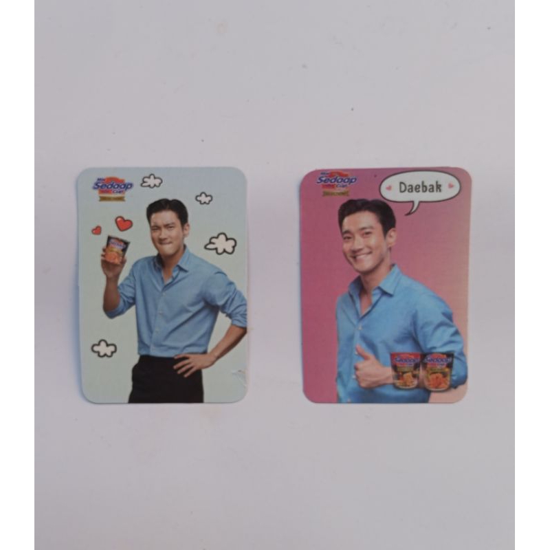 Kartu photocard Siwon Hadiah Mie Sedaap Cup