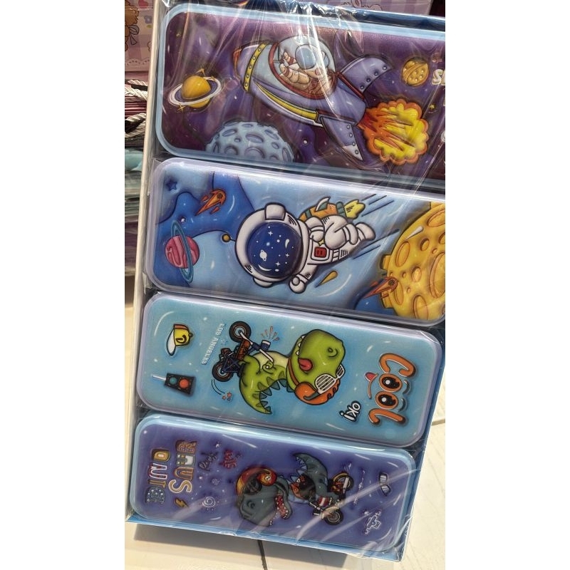 

1 BOX KOTAK PENSIL DINO ASTRONOT PREMIUM ISI 12