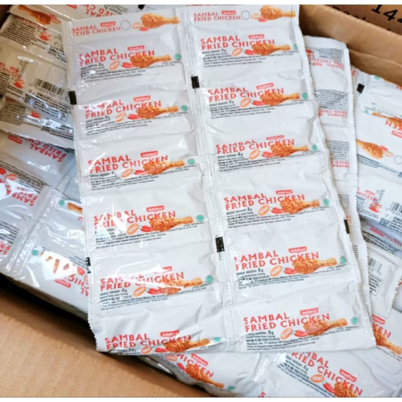 

Isi 24pcs Saos Indofood Fried Chicken Saos Sambal Sachet
