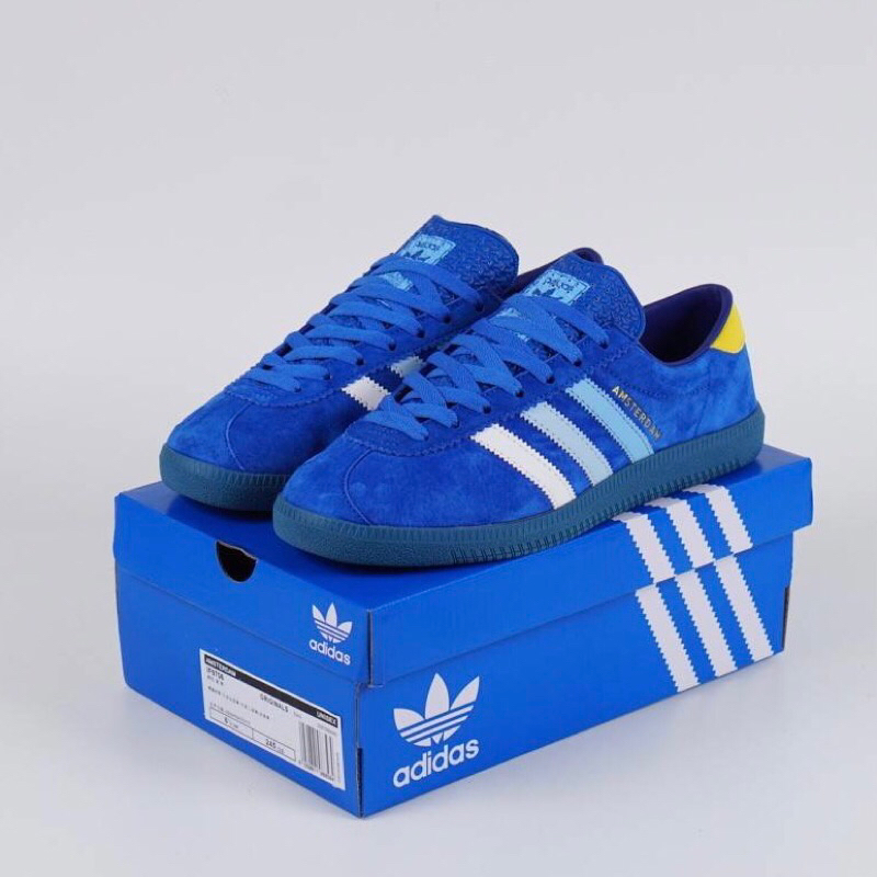 Sepatu Adidas Amsterdam Royal Blue Yellow City Series