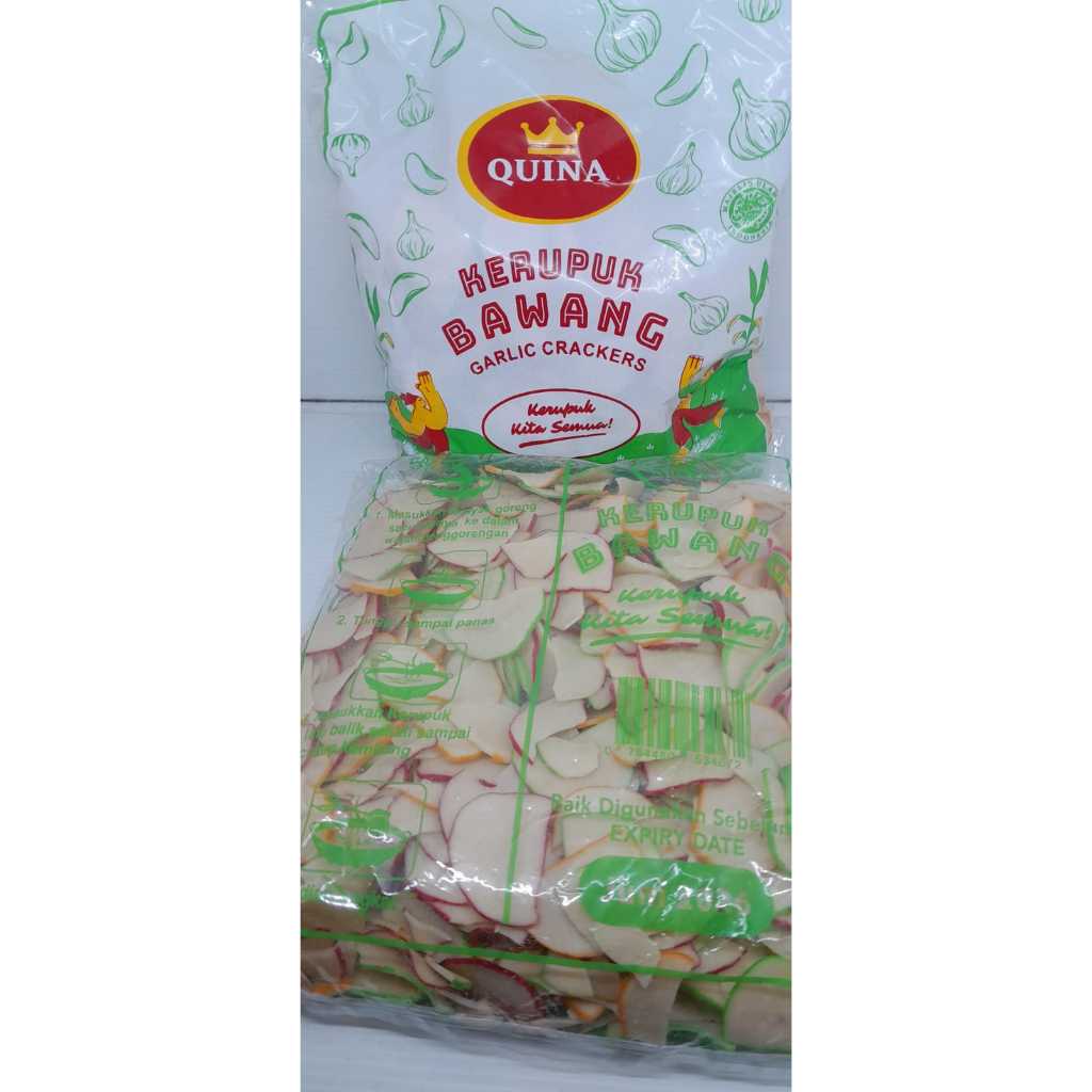 

Kerupuk bawang, GArlic crackers quina 400 gr