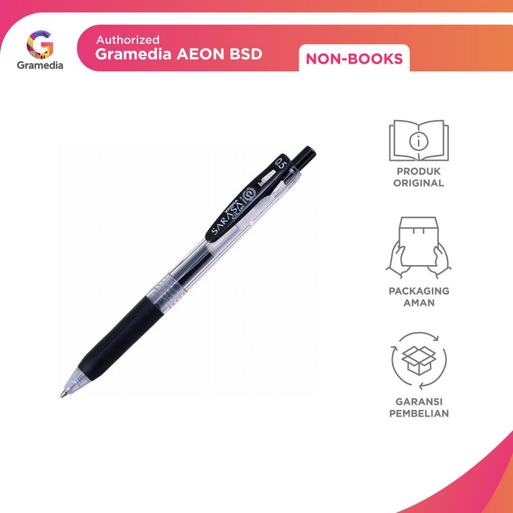 

GRAMEDIA BSD CITY - Zebra Sarasa Clip 0.5 Gel Pen