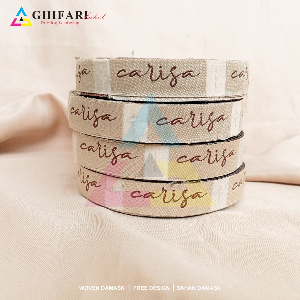 

2,5 x 4 cm / label woven / label bordir / label rajut / label dasmak / label hijab / label pakaian / label gamis