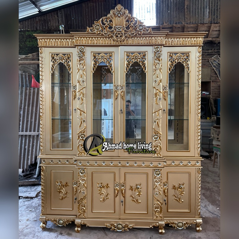 BUFET JATI BUFET HIAS RUANG TAMU BUFET UKIR JATI (non warna)