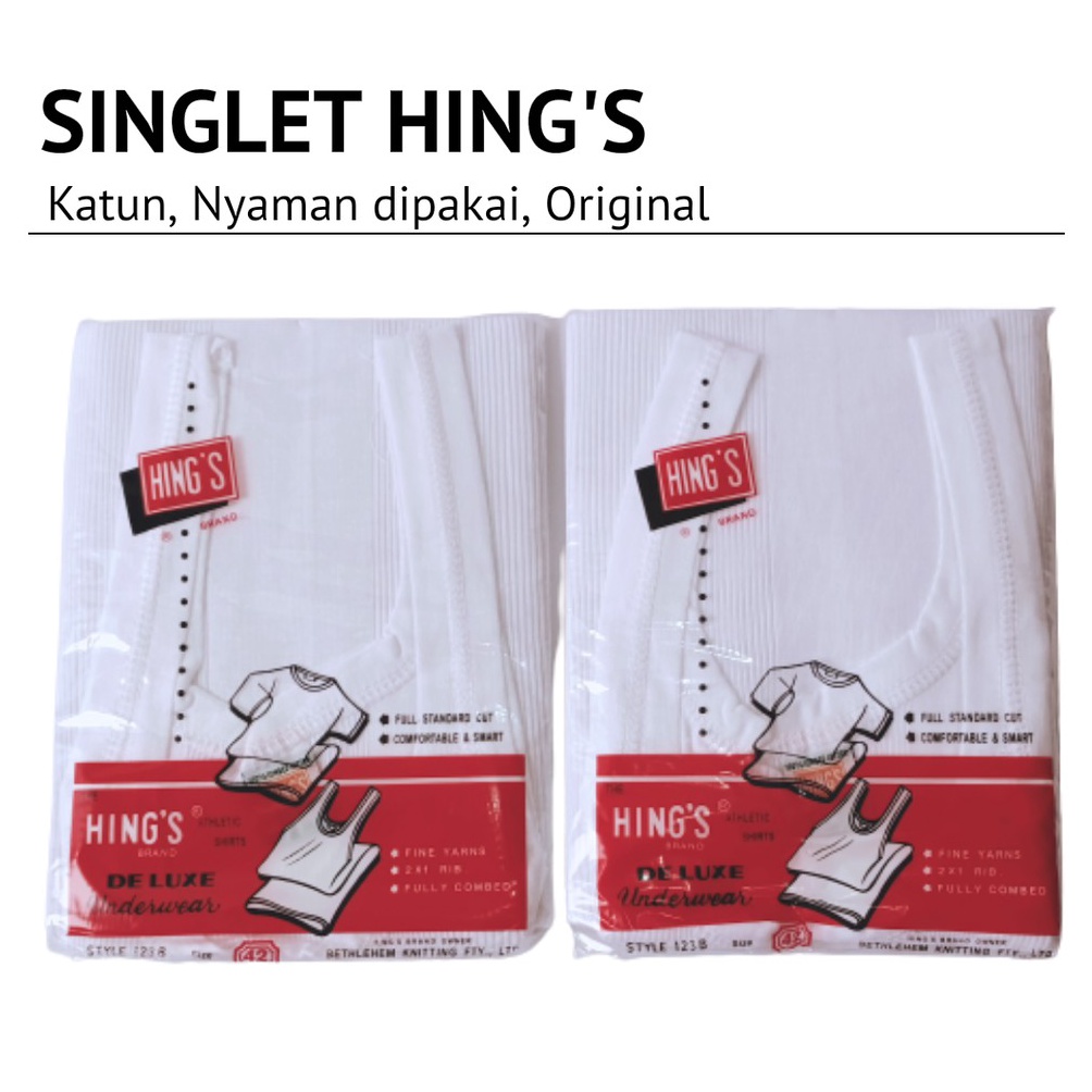 KODE A62P Singlet HINGS  Kaos Dalem Pria Dewasa HINGS  Kaos Dalem HINGS