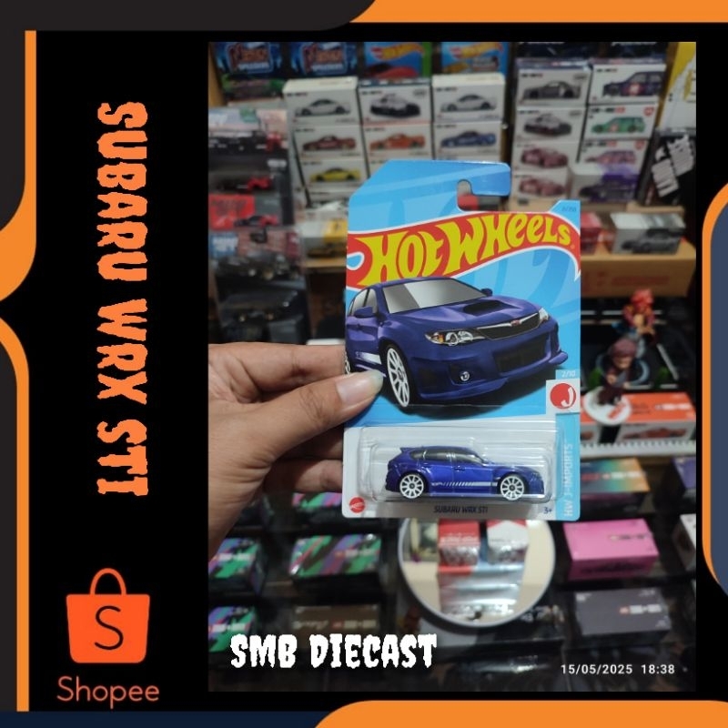 HOT WHEELS SUBARU WRX STI BIRU