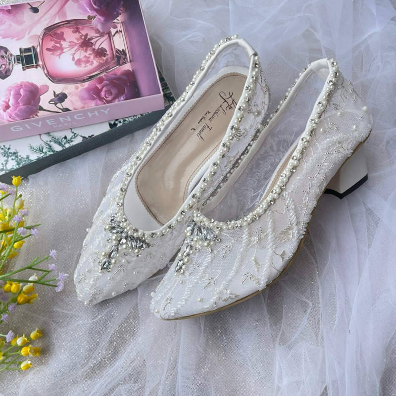 Kimura | sepatu payet pengantin  Sepatu pesta pantofel wedding shoes sepatu custom  hak tahu 1 sampa
