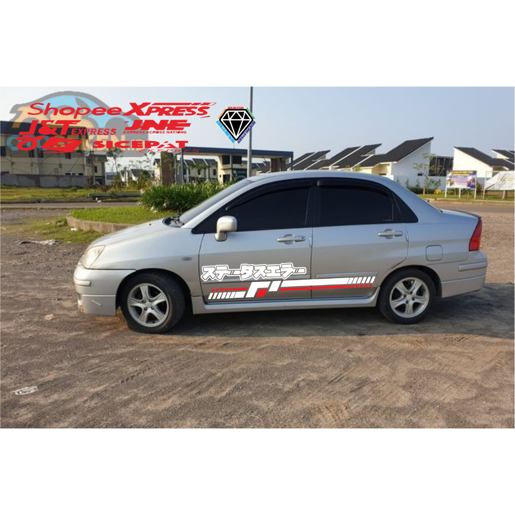 stiker mobil sedan baleno cutting stiker mobil suzuki baleno keren