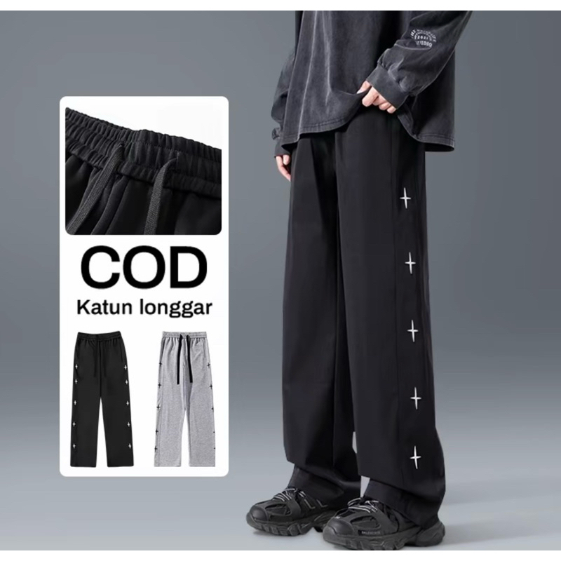BAGGY SWEATPANTS CELANA BAGGY Y2K STYLE CELANA PANJANG