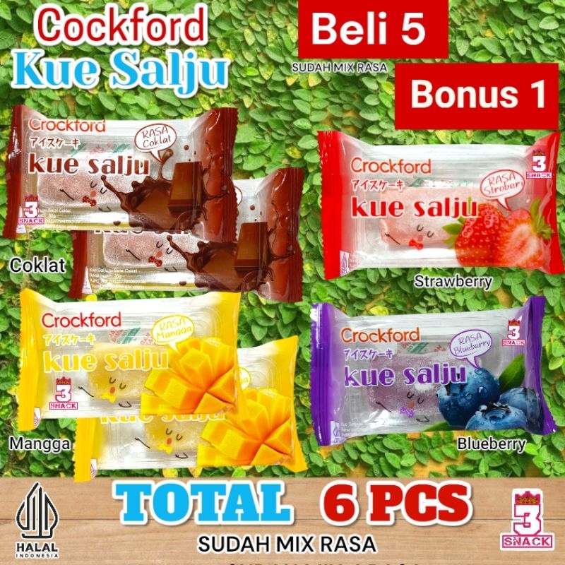 

MOCHI SNOW CAKE VIRAL KUE SALJU MIX RASA [ BELI 5 BONUS 1 ]
