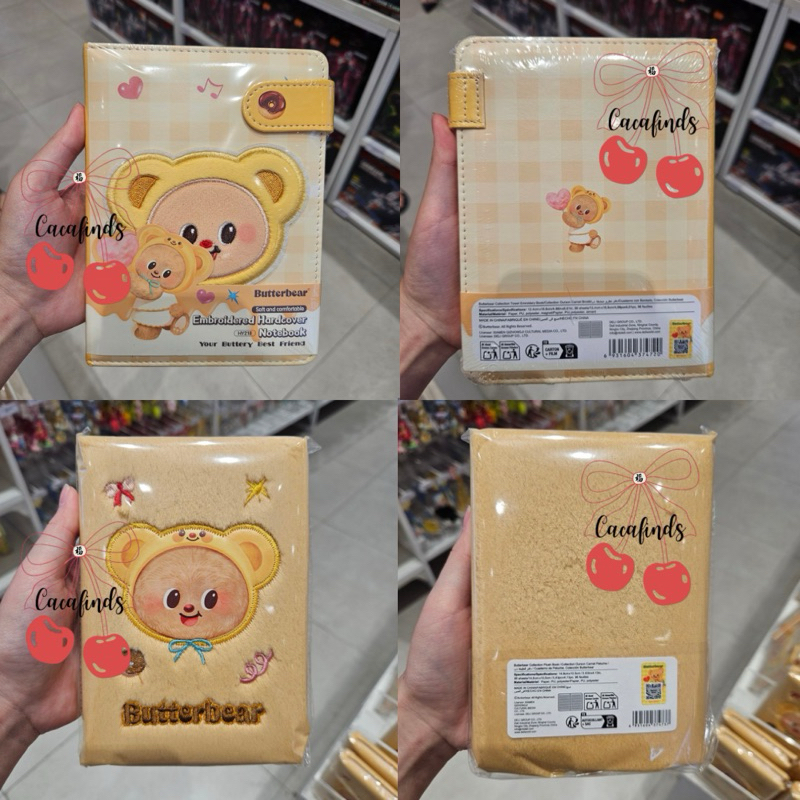 

MINISO x Butterbear‼️Plush Book / Towel Emroidery Book / Notebook HardCover / Memopad / Buku Tulis Butterbear Collection