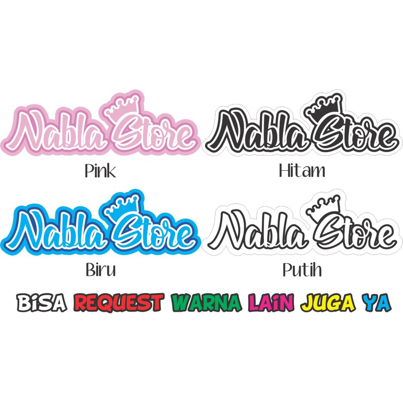 

Stiker Nama Custom by Nabila Printing (BACA DESKRISPI)