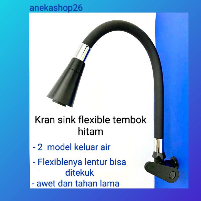 Kran Sink cuci piring Terompet /Keran angsa cuci piring hitam ,kran cuci piring ,kran sink angsa