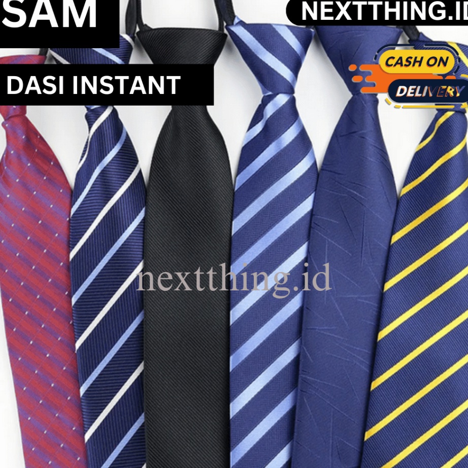 Limited NEXTTHINGID  SAM DASI INSTANT dasi pria dasi wanita dasi kantor dasi instant